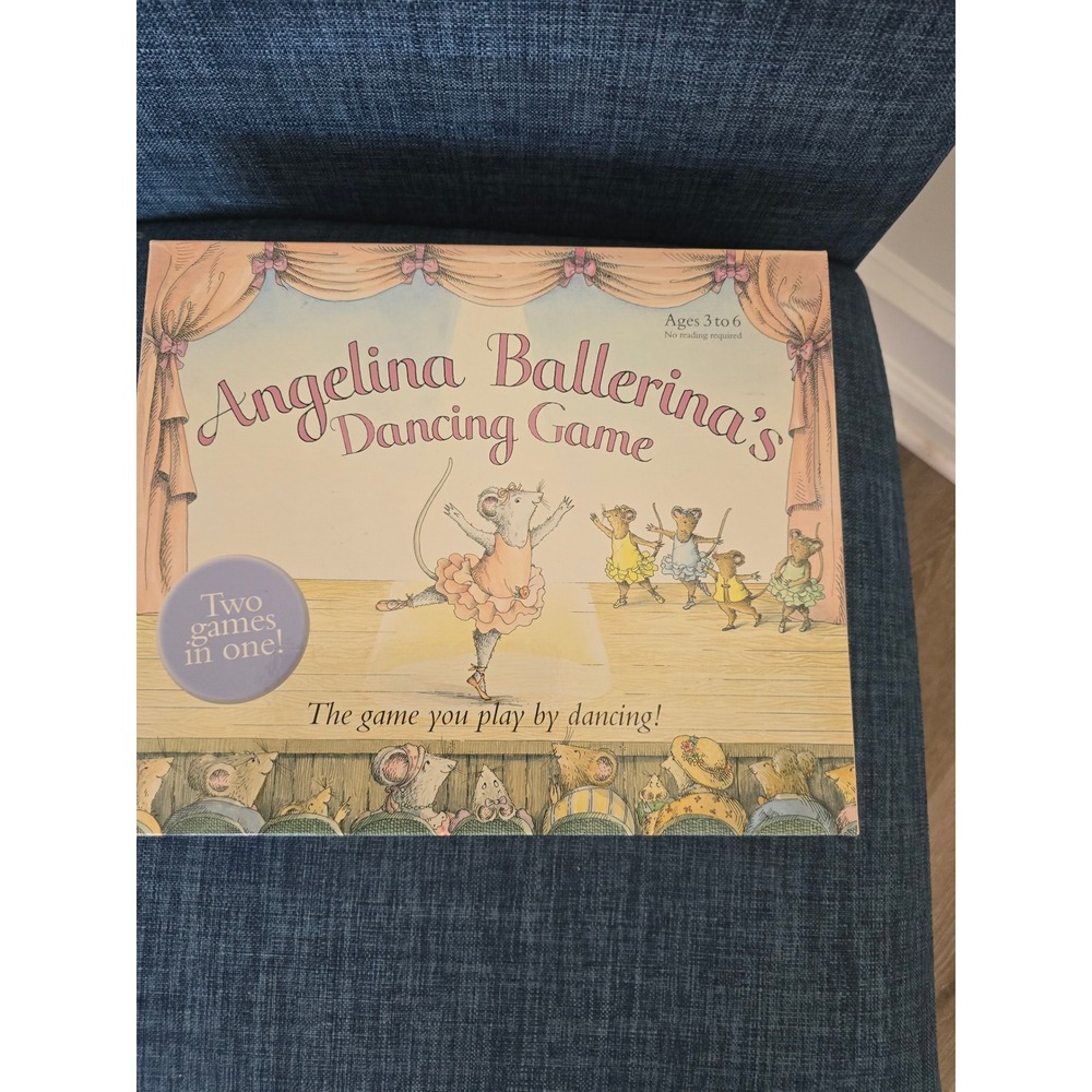 2002 Angelina Ballerina Dancing Game 2-in-1 Board Game Ages 3-6 Pleasant Company